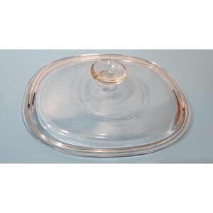 Pyrex F-12-C  Oval Glass Lid For Corning Ware Casserole